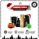 Kit 4 Perfumes Masculinos (100ml) - 1 Million, 212 VIP, Invictus V, Bleu [QUEIMA DE VERÃO]  [PROMO NATAL BLACK]