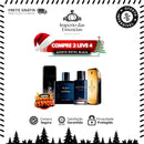 Kit 4 Perfumes Masculinos Importados (100ml cada) - Sauvage Dior l One Million l 212 VIP Black  l Bleu De Chanel [ ÚLTIMAS UNIDADES )  [PROMO NATAL BLACK]